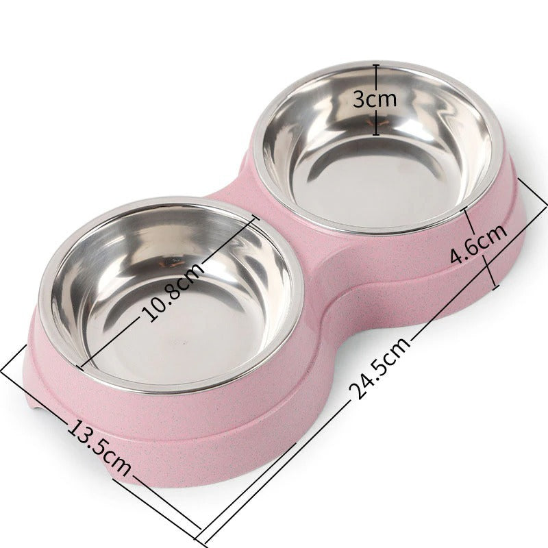 Fantastic Double Pet Bowls for Cats and Dogs – Elevated, Non-Slip & Easy to Clean