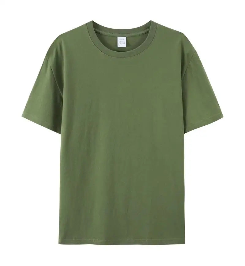 100% Cotton Unisex Plain Crew Neck T-Shirt