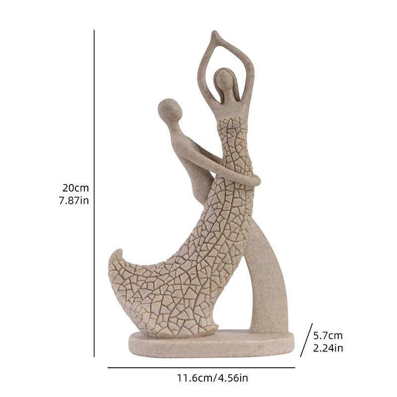 European-Style Lovers’ Resin Figurine