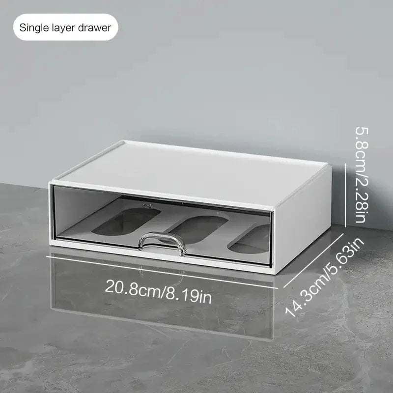 Desktop Drawer Organizer Storage Box with Pen Holder – Multi-Compartment Office Desk Organizer for Stationery, Makeup, School & Home Supplies