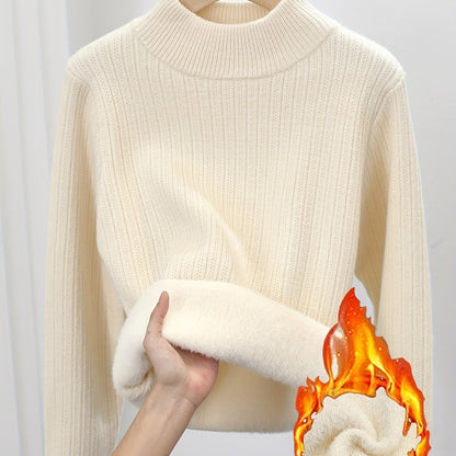 One-Piece Fleece Jumpsuit with Stand-Up Collar