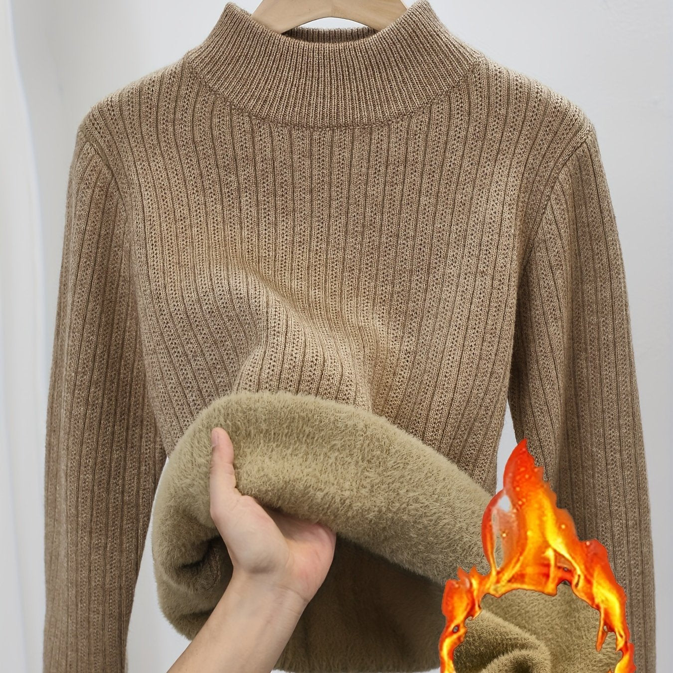 One-Piece Fleece Jumpsuit with Stand-Up Collar