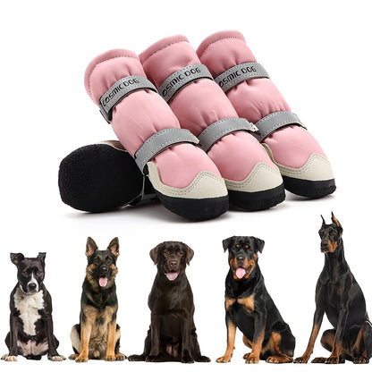 4-Pack Dog Boots – Non-Slip, Stain-Resistant