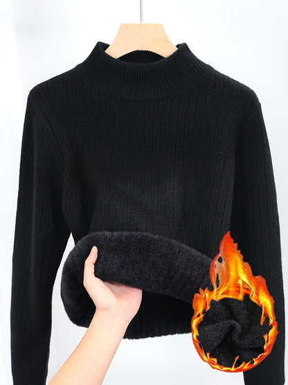 One-Piece Fleece Jumpsuit with Stand-Up Collar