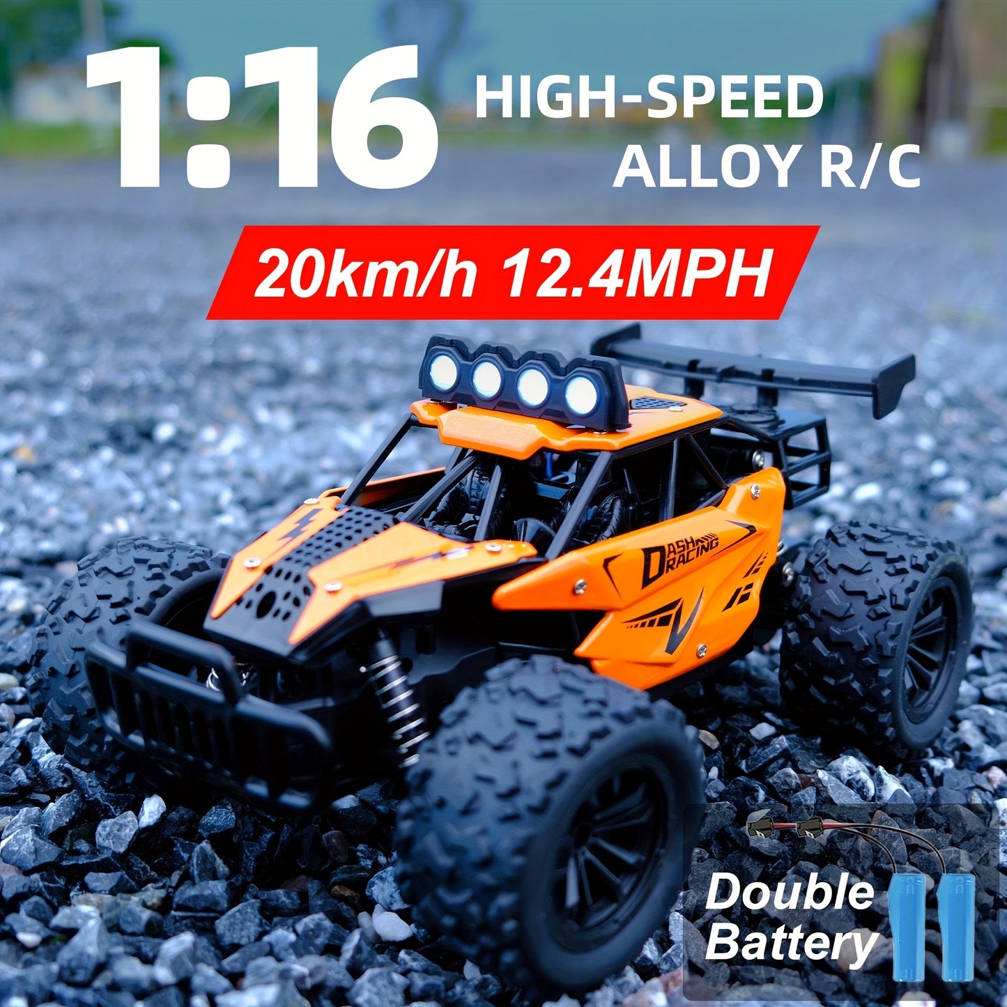 K.K 1:16 RC Car – 2.4G Remote Control, Kids Gift for Christmas & Holidays