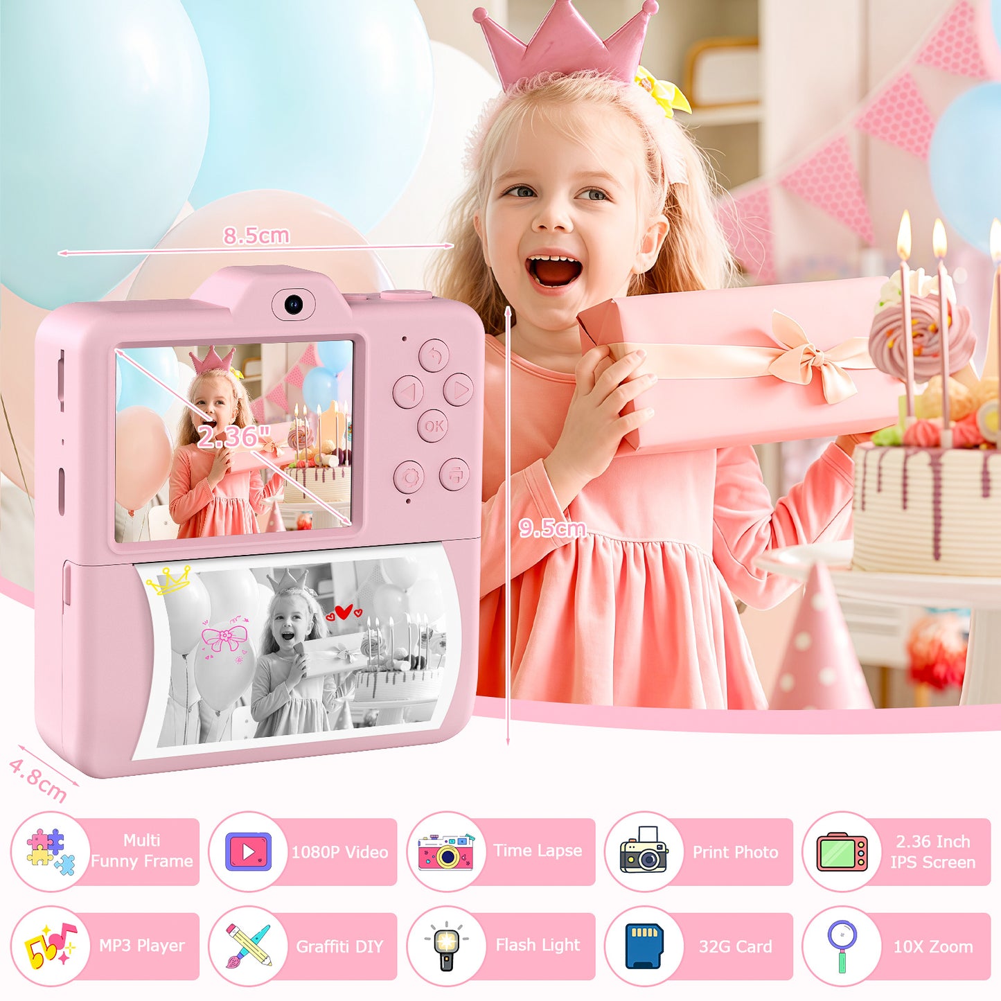 Kids Instant Print Camera