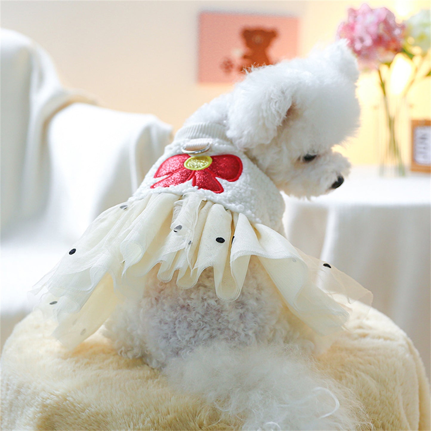 Dog Winter Princess Dress
