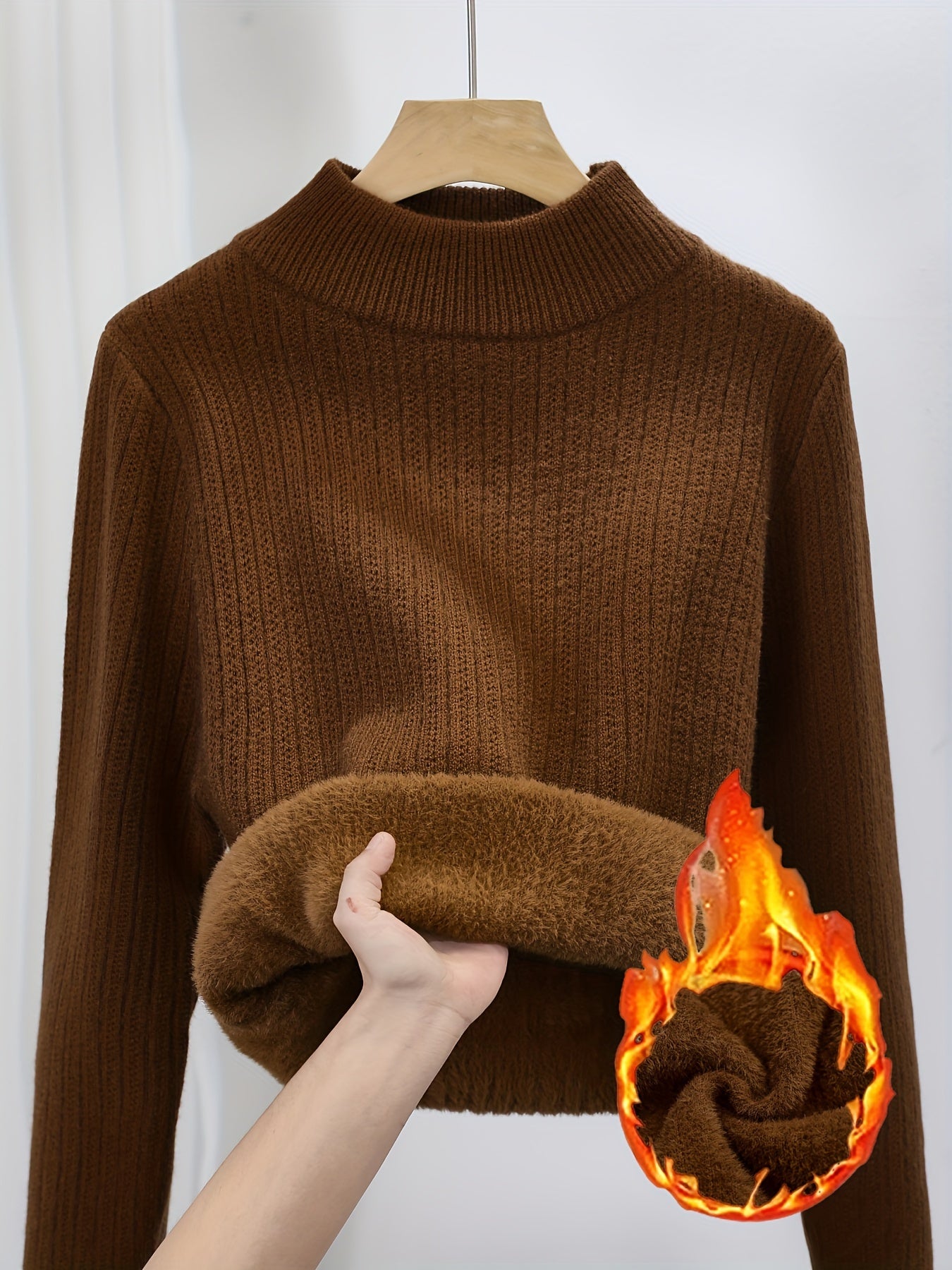 One-Piece Fleece Jumpsuit with Stand-Up Collar