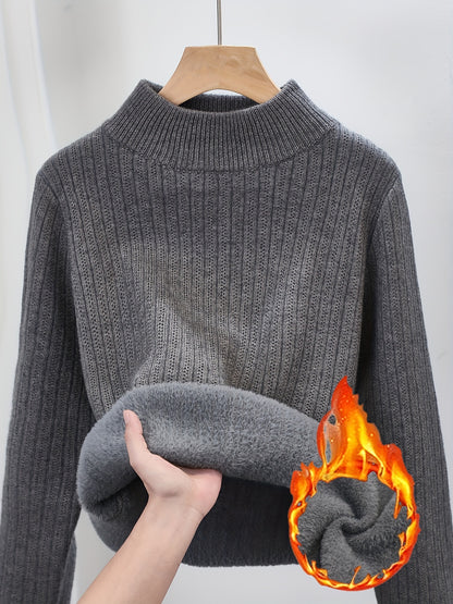 One-Piece Fleece Jumpsuit with Stand-Up Collar