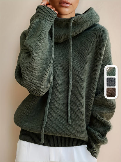 Women’s Hooded Long-Sleeve Sweater
