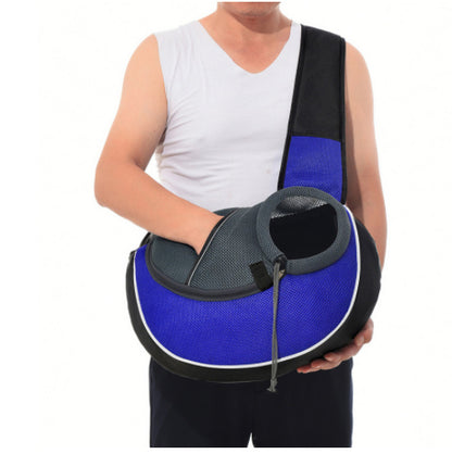 Portable Outdoor Crossbody Pet Carrier Bag for Dogs & Cats – Travel-Friendly & Stylish