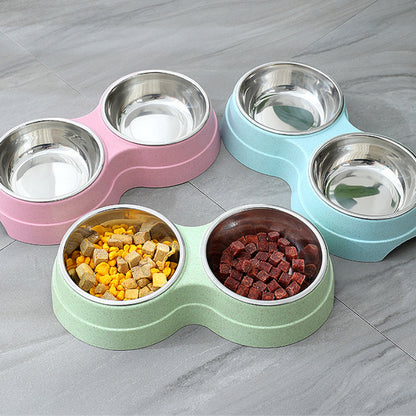 Fantastic Double Pet Bowls for Cats and Dogs – Elevated, Non-Slip & Easy to Clean