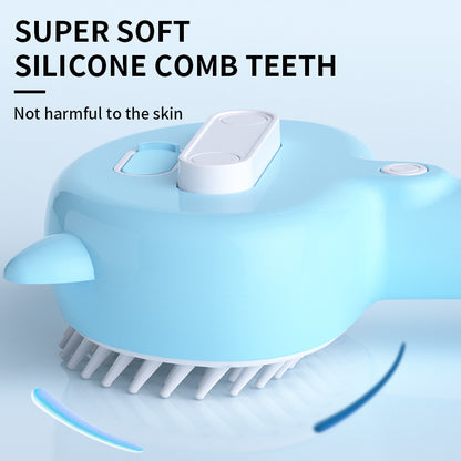 A Fantastic Rechargeable Self-Cleaning Pet Grooming Brush with Mist – For Cats & Dogs