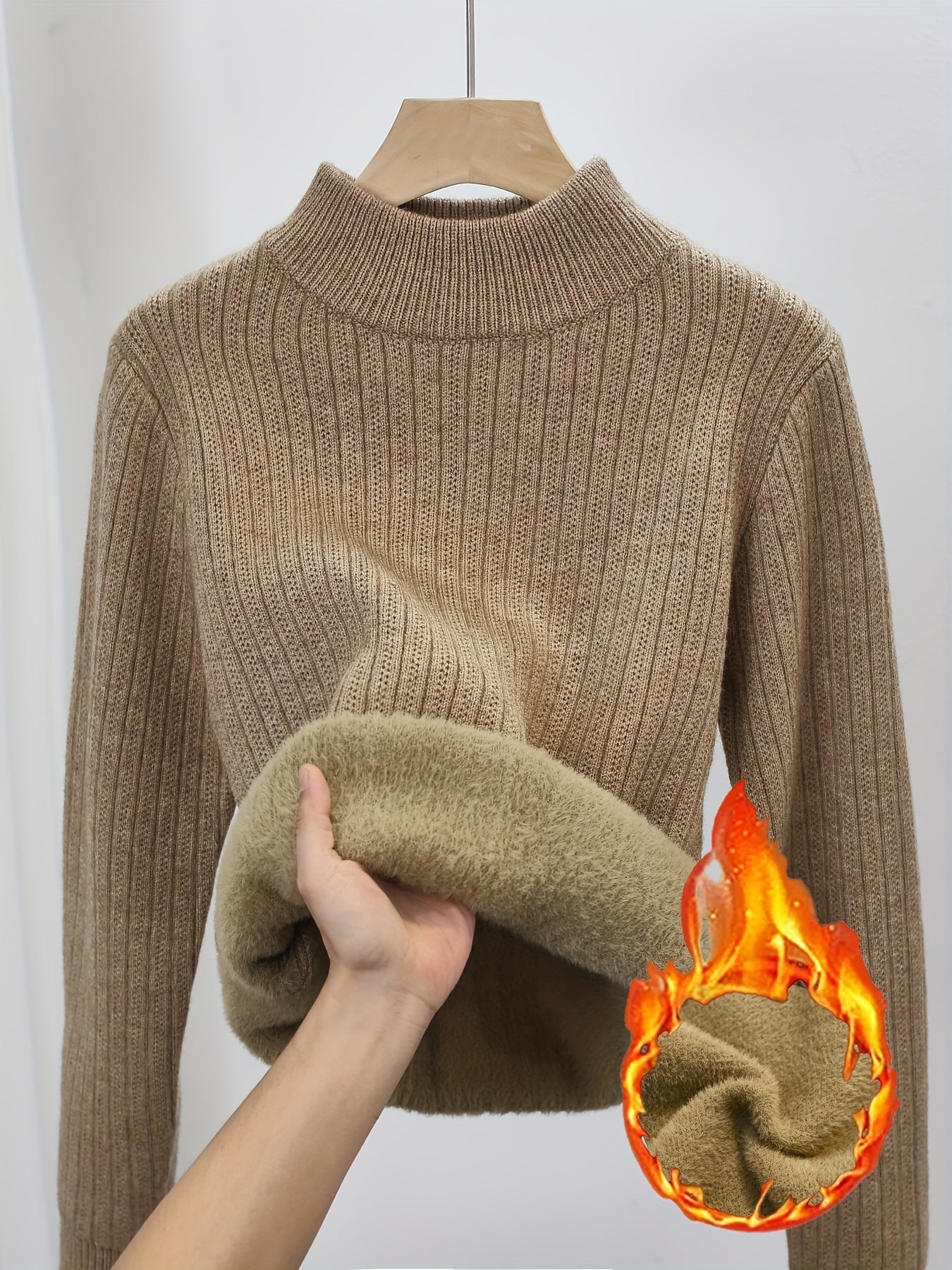 One-Piece Fleece Jumpsuit with Stand-Up Collar