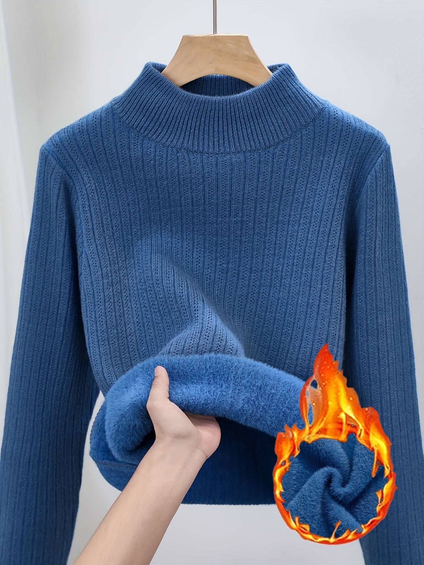 One-Piece Fleece Jumpsuit with Stand-Up Collar