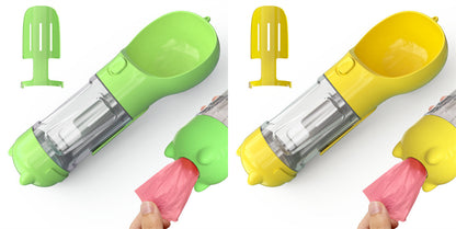 3 in 1 Water Bottle, Feeder And Garbage Bag