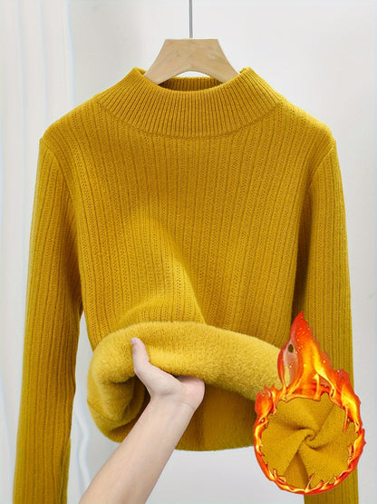 One-Piece Fleece Jumpsuit with Stand-Up Collar