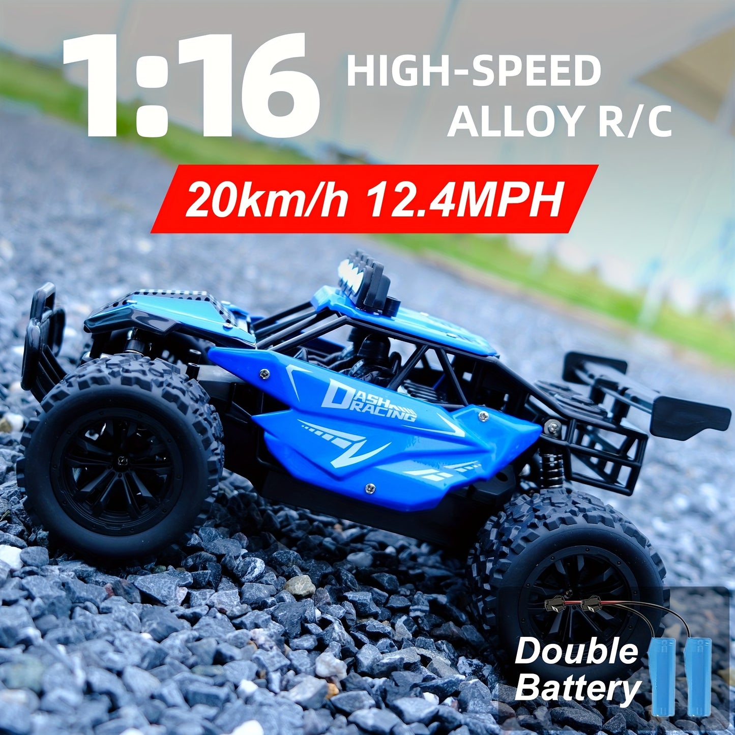 K.K 1:16 RC Car – 2.4G Remote Control, Kids Gift for Christmas & Holidays