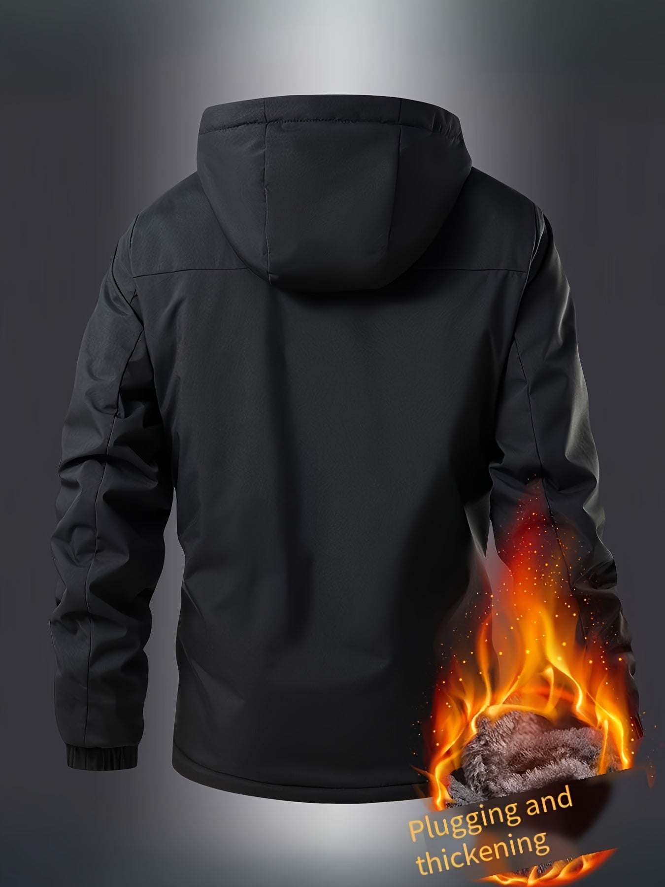 Men’s Heavy Duty Winter Coat – Windproof, Thermal Insulated Hooded Jacket for Extreme Cold