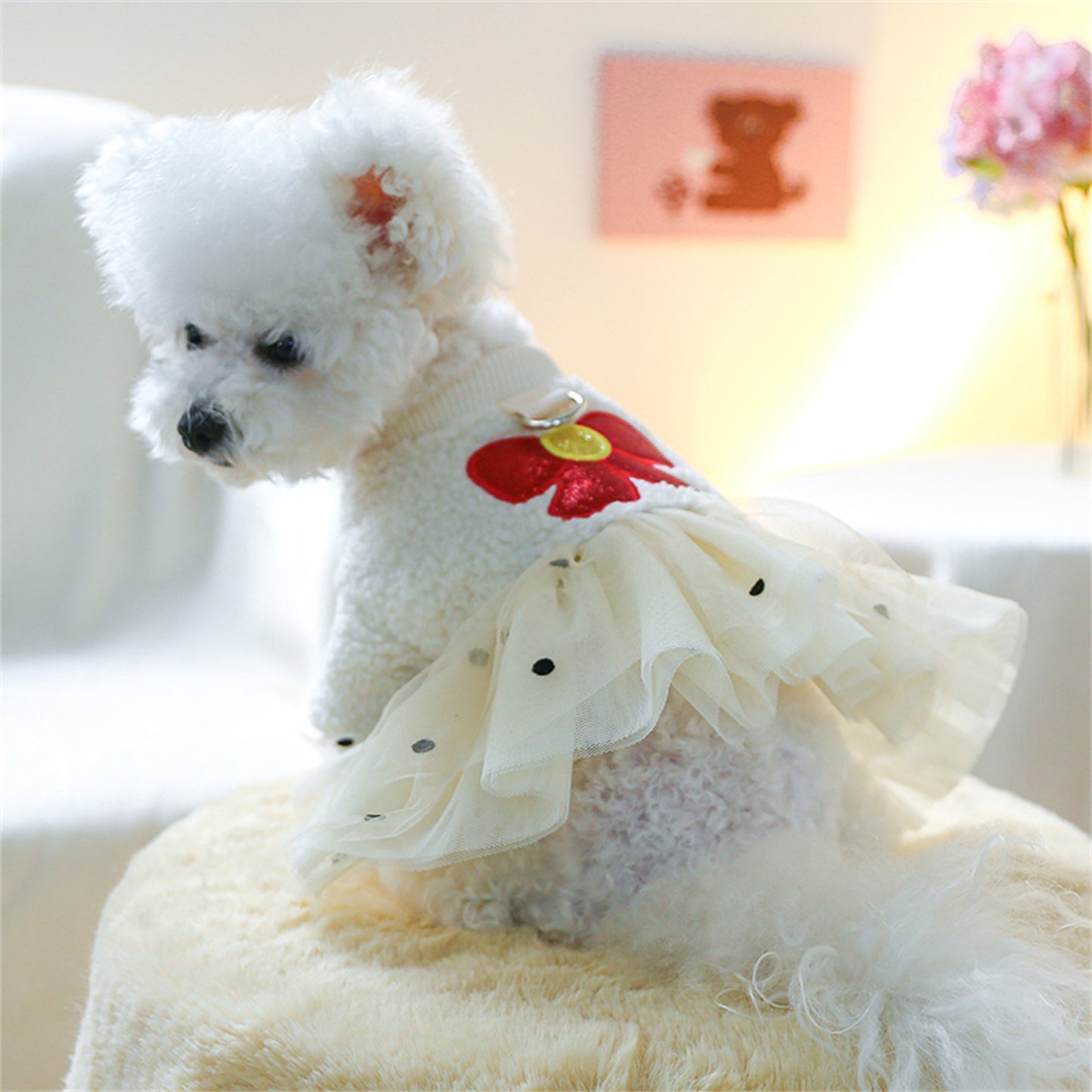 Dog Winter Princess Dress