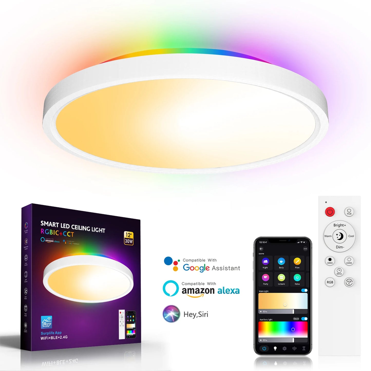 Smart LED Ceiling Light 30W