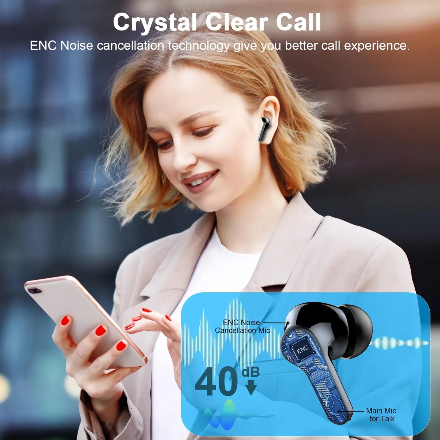 Wireless Bluetooth 5.3 Earbuds