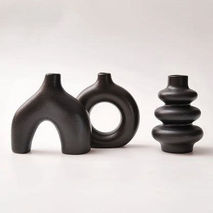 Bohemian Ceramic Vase Set