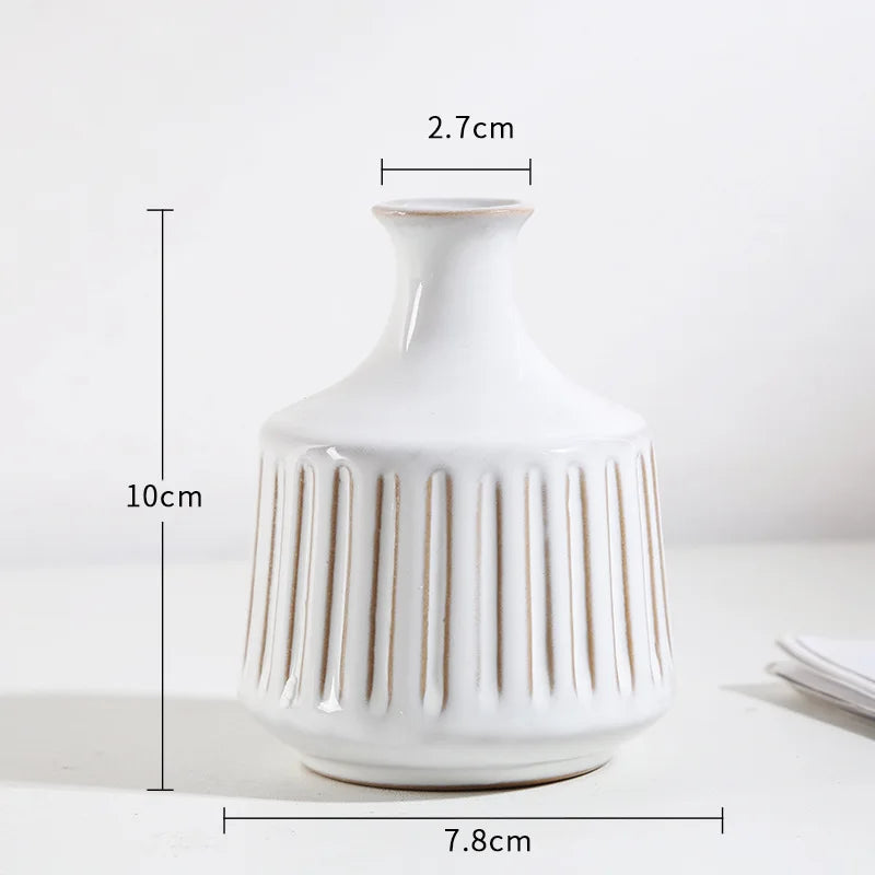 Ceramic Mini Flower Vase & Aromatherapy Bottle