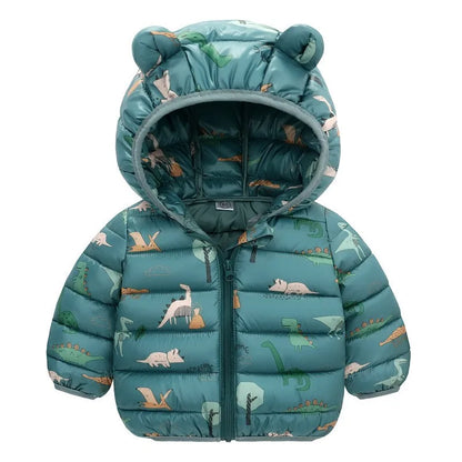 Kids Lightweight Hooded Down Jacket