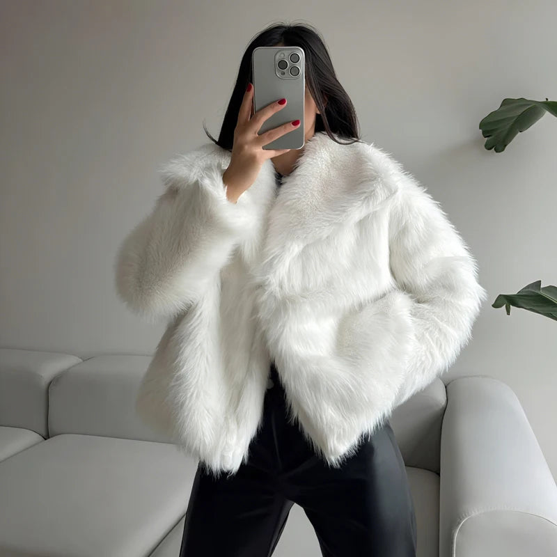 Women’s Faux Fur Plush Coat