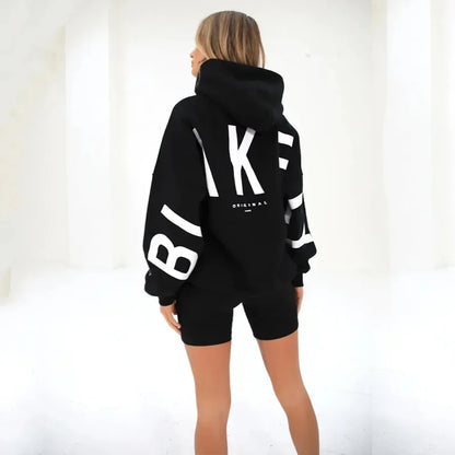 Women’s Printed Loose Hoodie