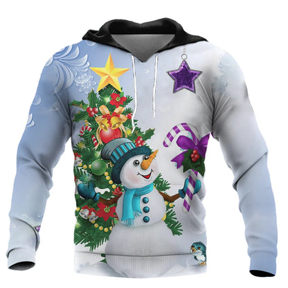 Men's Santa Claus Print Hoodie