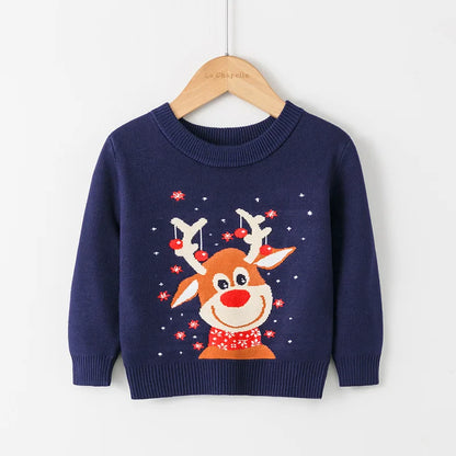 Kids Cartoon Pullover Sweater