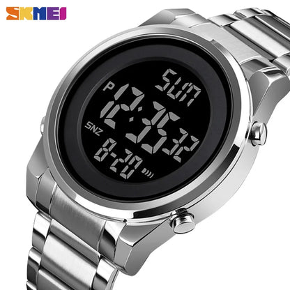 Luxury Waterproof Stainless Steel Men’s Digital Sports Watch