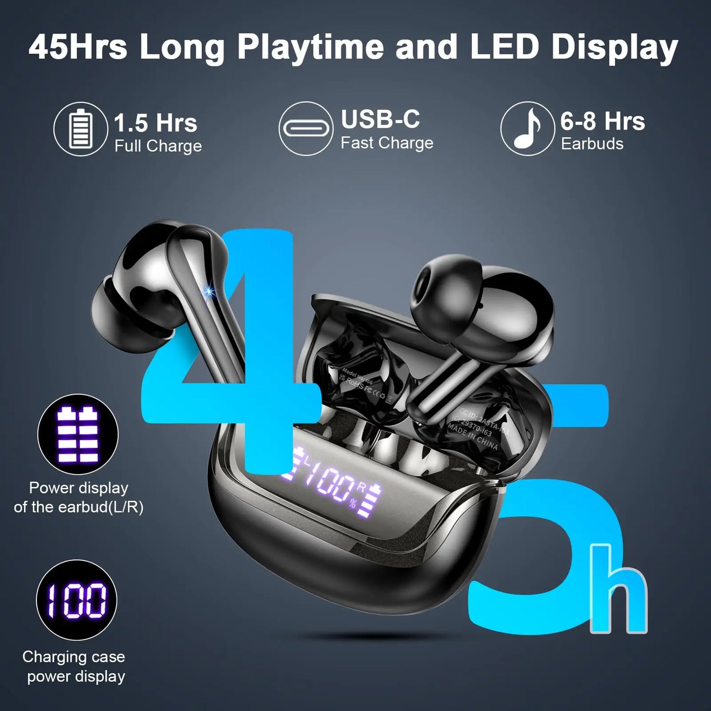 Wireless Bluetooth 5.3 Earbuds