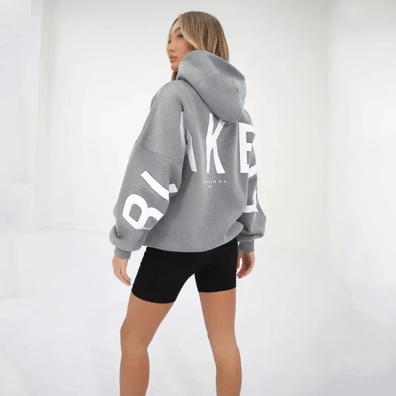 Women’s Printed Loose Hoodie