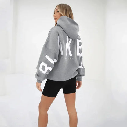 Women’s Printed Loose Hoodie