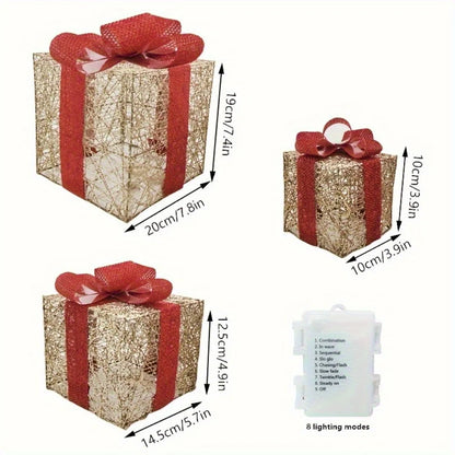 2025 Christmas Luminous Gift Box Ornaments