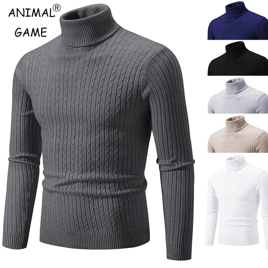 Men’s High Neck Turtleneck Sweater