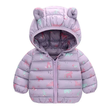 Kids Lightweight Hooded Down Jacket