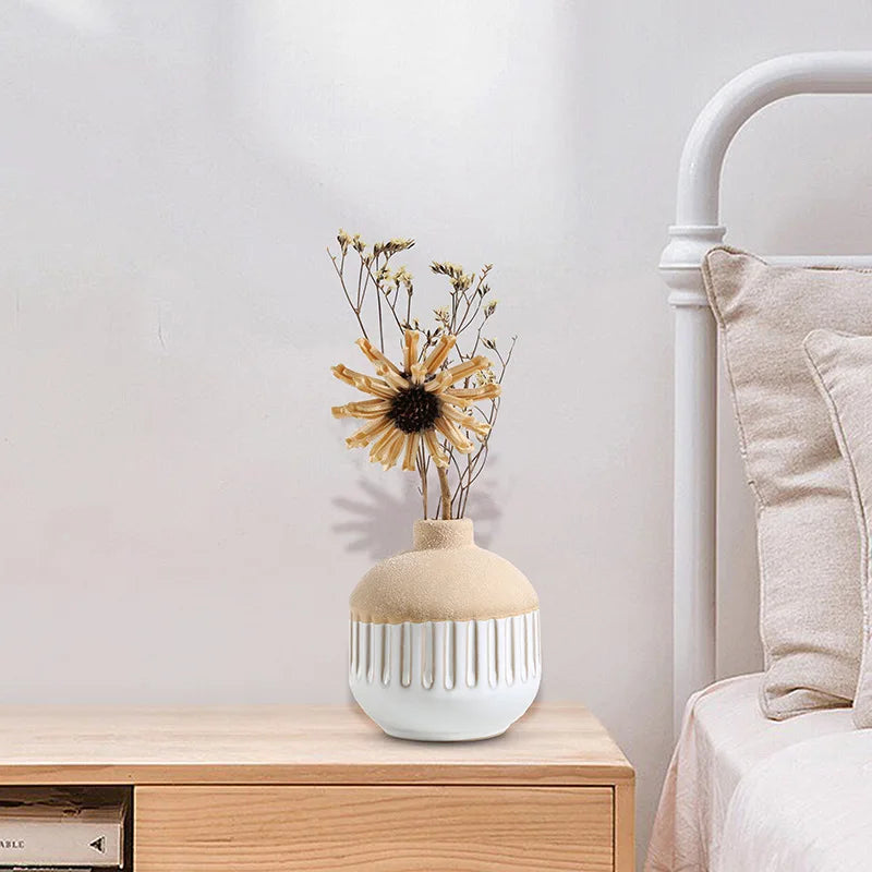 Ceramic Mini Flower Vase & Aromatherapy Bottle