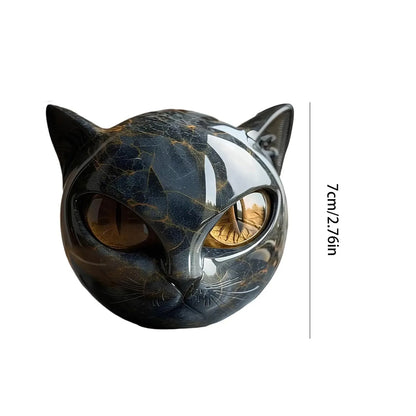 Decorative Black Cat Resin Stone Figurine