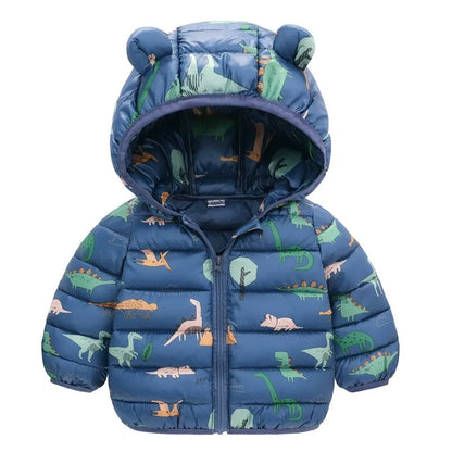 Kids Lightweight Hooded Down Jacket