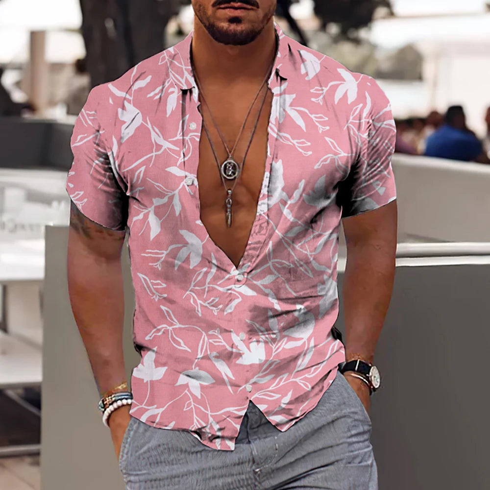 Men’s 3D Printed Coconut Hawaiian Shirt