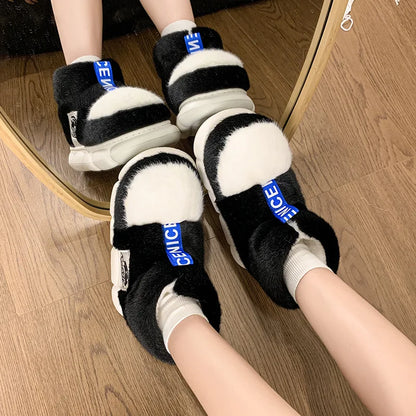 Winter Plush Cotton Slippers for Men & Women