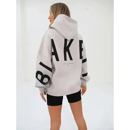Women’s Printed Loose Hoodie