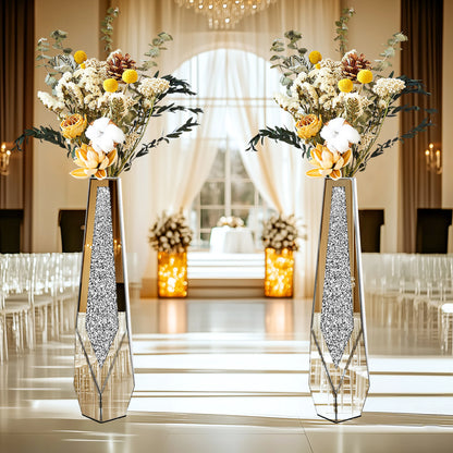 Tall Floor Mirror Glass Vase