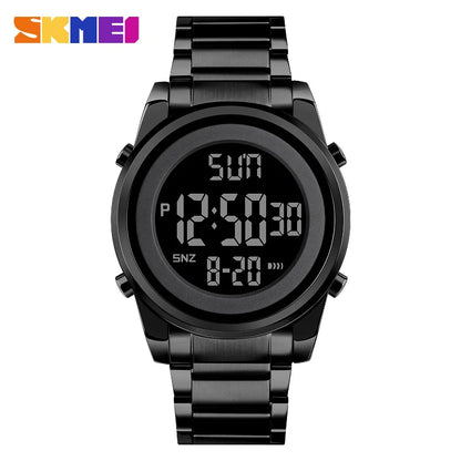 Luxury Waterproof Stainless Steel Men’s Digital Sports Watch