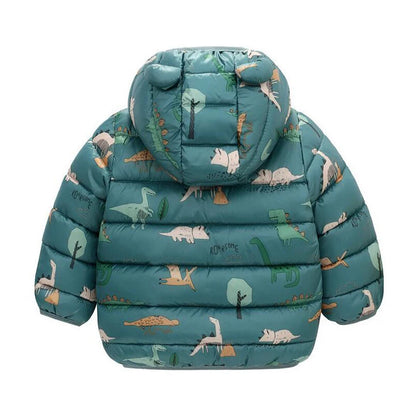 Kids Lightweight Hooded Down Jacket