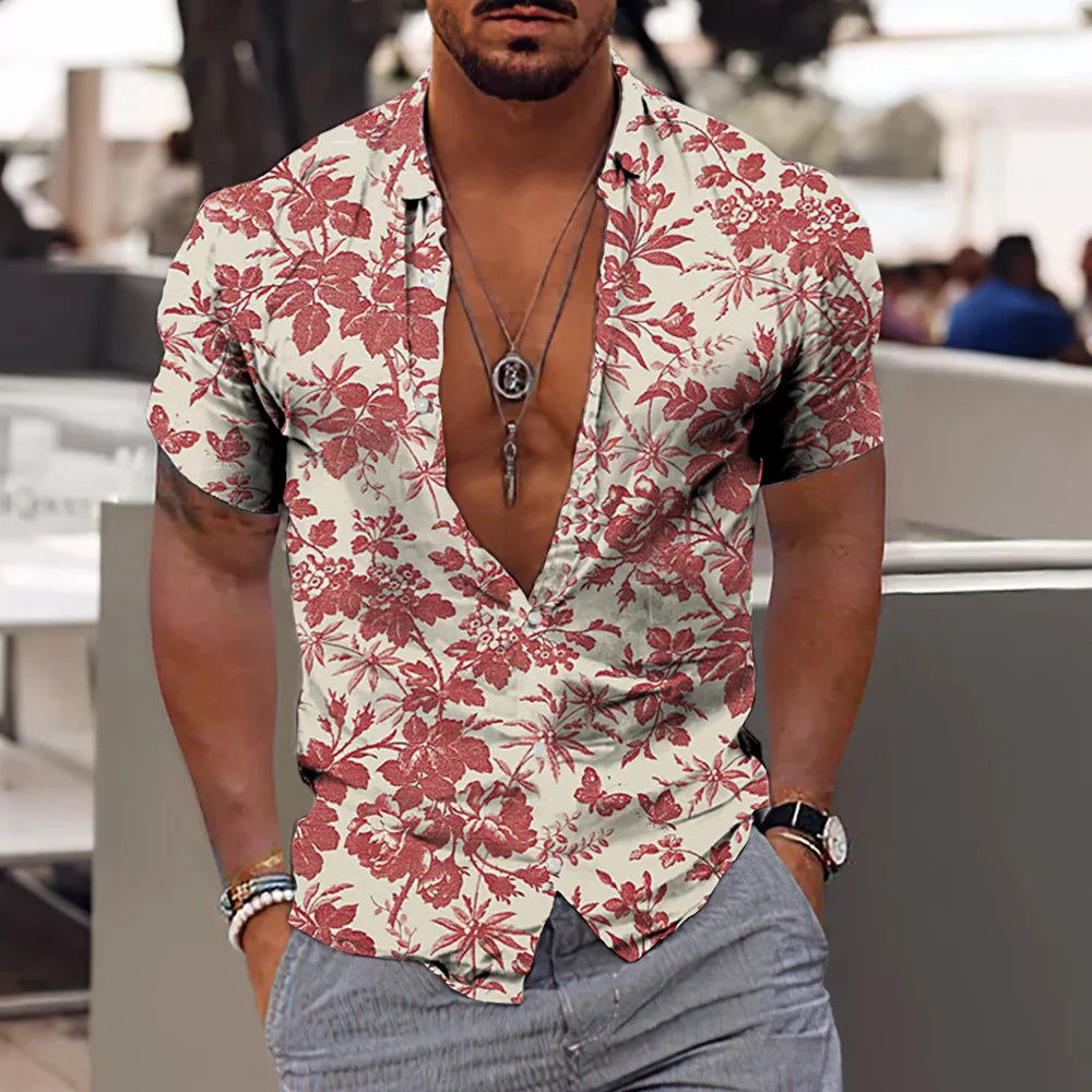 Men’s 3D Printed Coconut Hawaiian Shirt